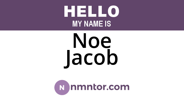 Noe Jacob