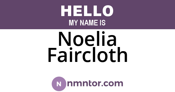 Noelia Faircloth