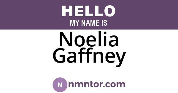 Noelia Gaffney