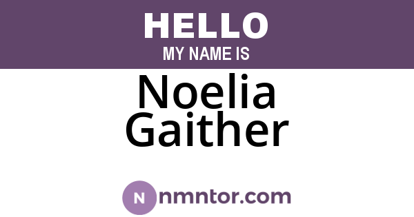 Noelia Gaither