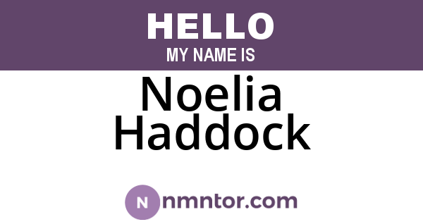 Noelia Haddock