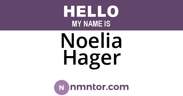 Noelia Hager