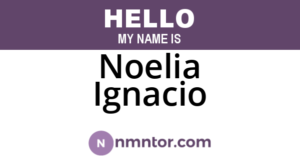 Noelia Ignacio