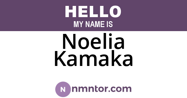 Noelia Kamaka