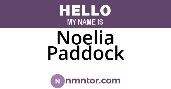 Noelia Paddock