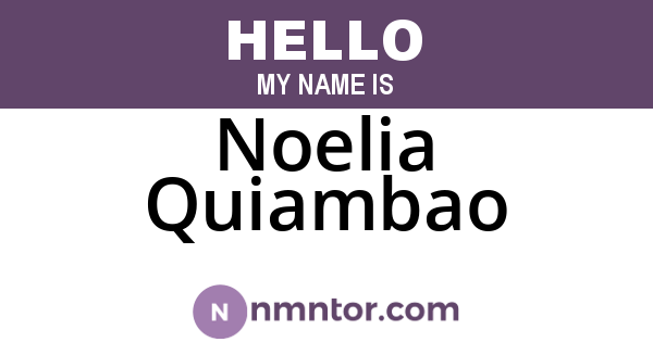Noelia Quiambao