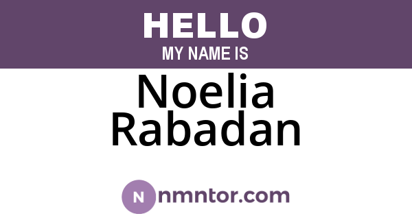 Noelia Rabadan