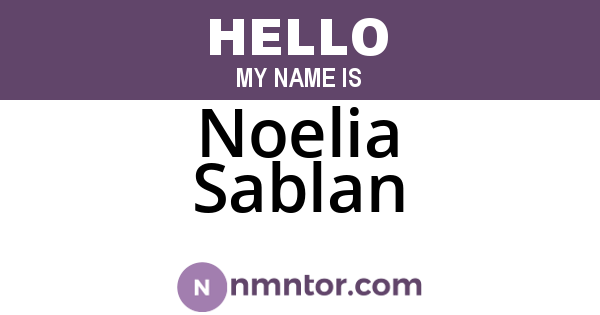 Noelia Sablan