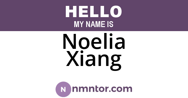 Noelia Xiang