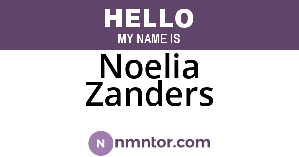 Noelia Zanders
