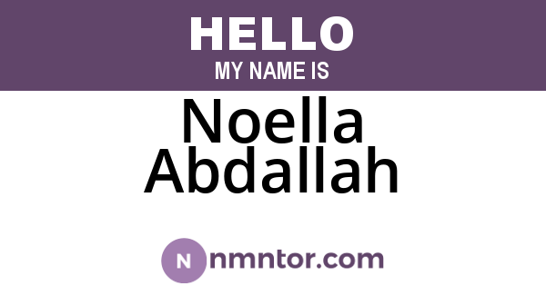Noella Abdallah