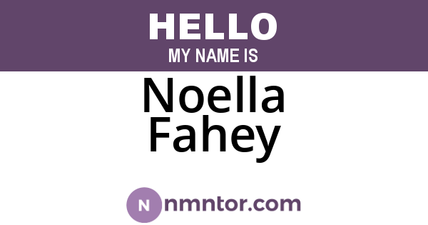 Noella Fahey