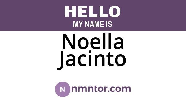 Noella Jacinto