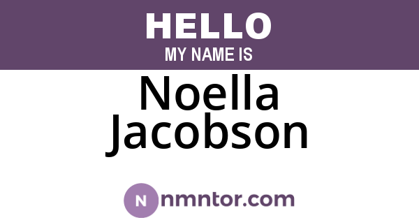Noella Jacobson