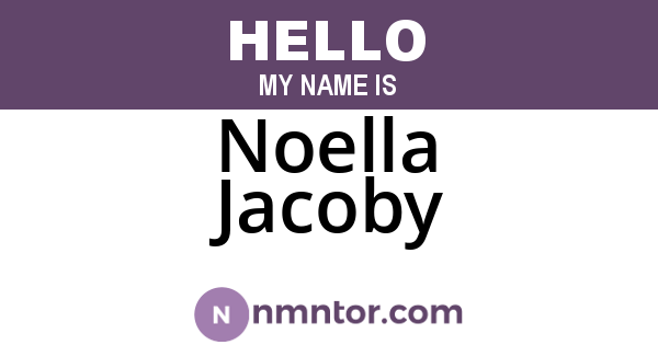 Noella Jacoby
