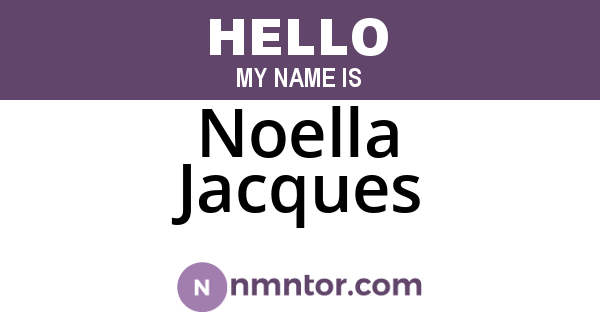 Noella Jacques