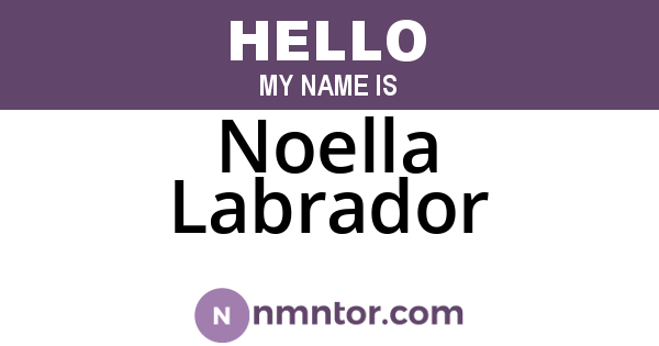 Noella Labrador