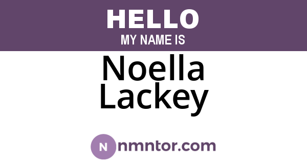 Noella Lackey