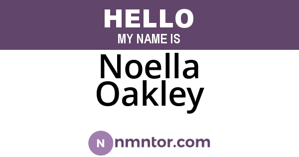 Noella Oakley