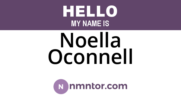 Noella Oconnell