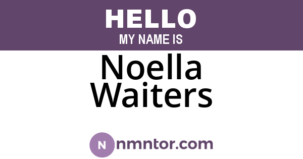 Noella Waiters