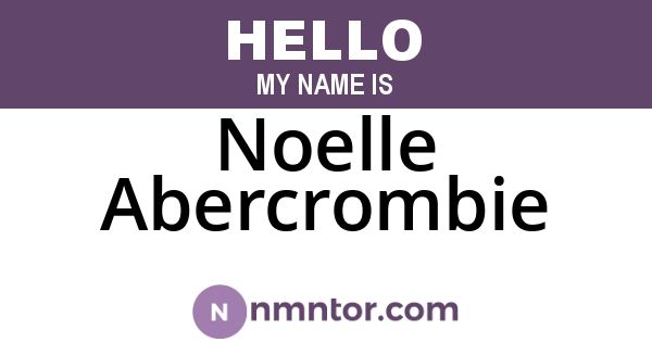 Noelle Abercrombie