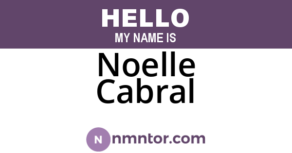 Noelle Cabral