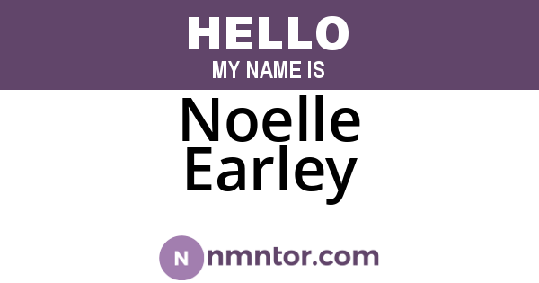 Noelle Earley