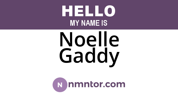 Noelle Gaddy