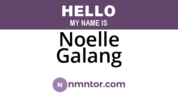 Noelle Galang