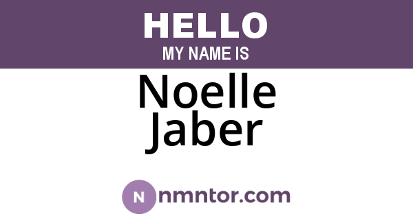 Noelle Jaber