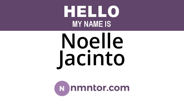 Noelle Jacinto