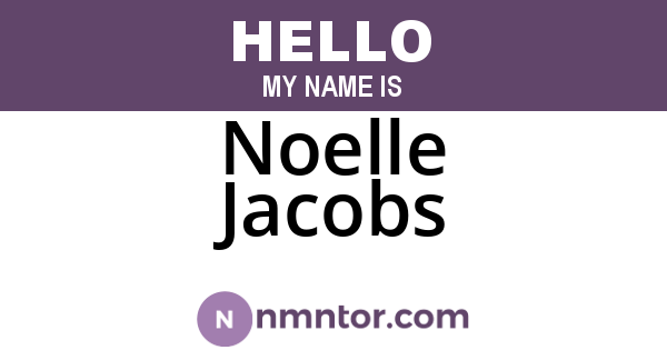 Noelle Jacobs