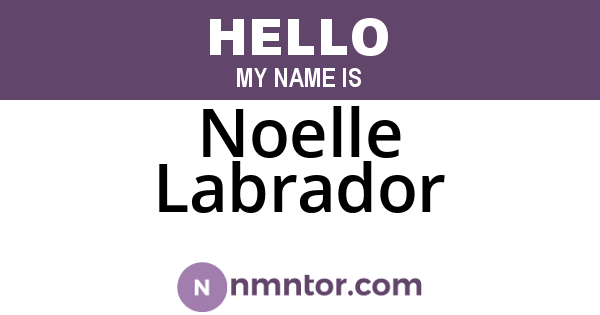 Noelle Labrador