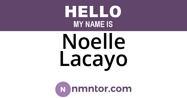 Noelle Lacayo