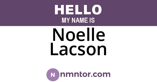 Noelle Lacson