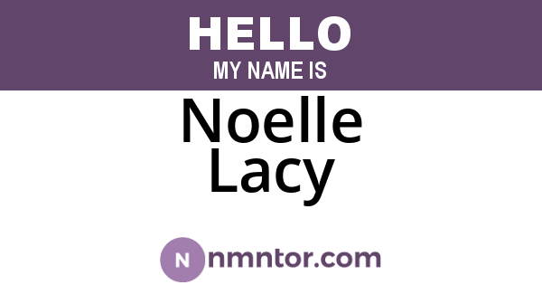 Noelle Lacy