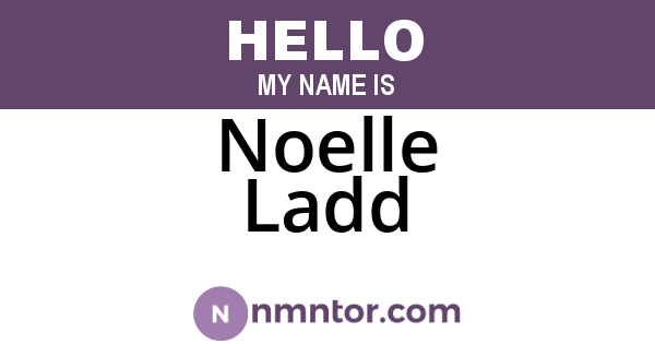 Noelle Ladd