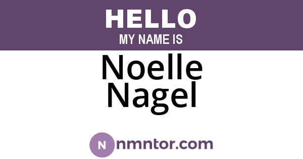 Noelle Nagel