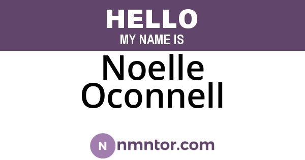 Noelle Oconnell