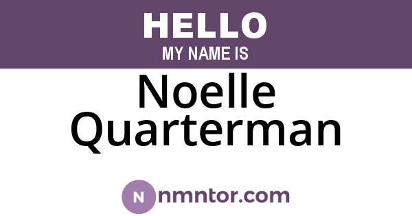 Noelle Quarterman