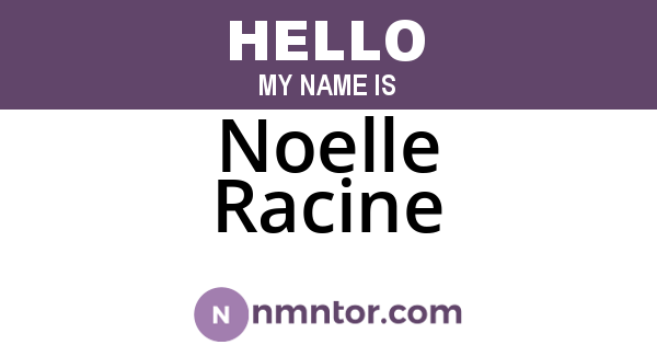 Noelle Racine