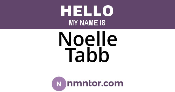 Noelle Tabb