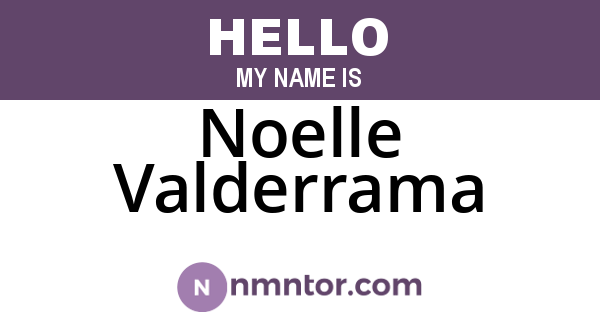 Noelle Valderrama