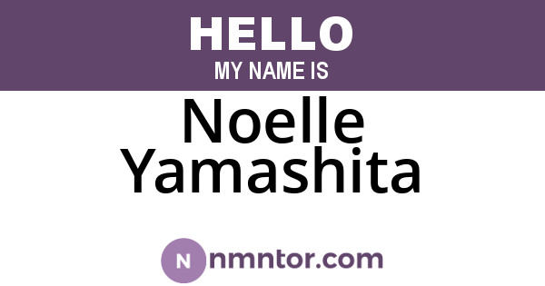 Noelle Yamashita