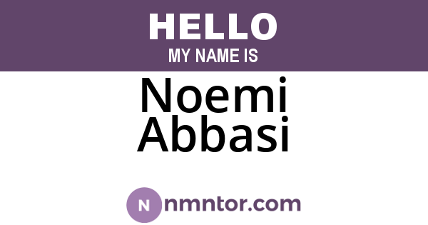 Noemi Abbasi