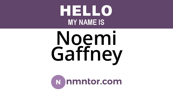 Noemi Gaffney