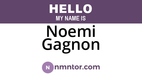 Noemi Gagnon
