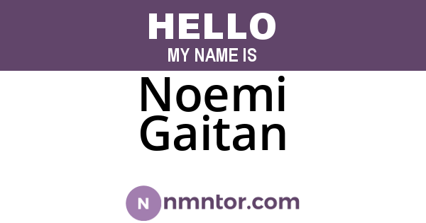 Noemi Gaitan