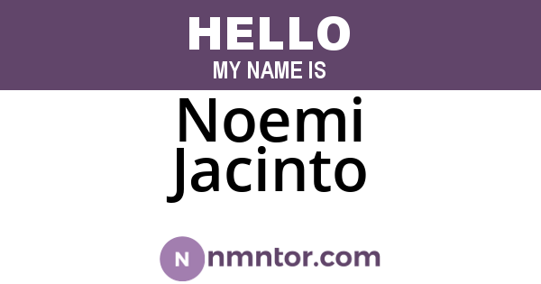 Noemi Jacinto